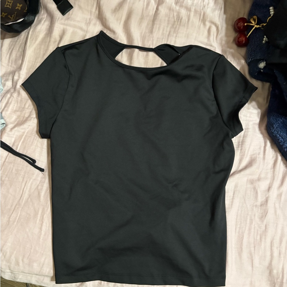 Wild Fable Black Short Sleeve Top